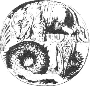 Бегемот и Левиафан. У. Блейк, 1825